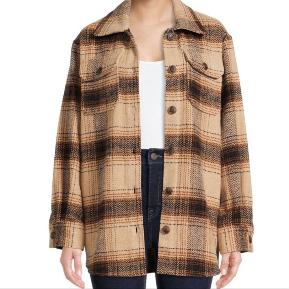 Time and Tru Plaid Shacket